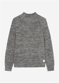 Mockneck-Strickpullover multi egg white