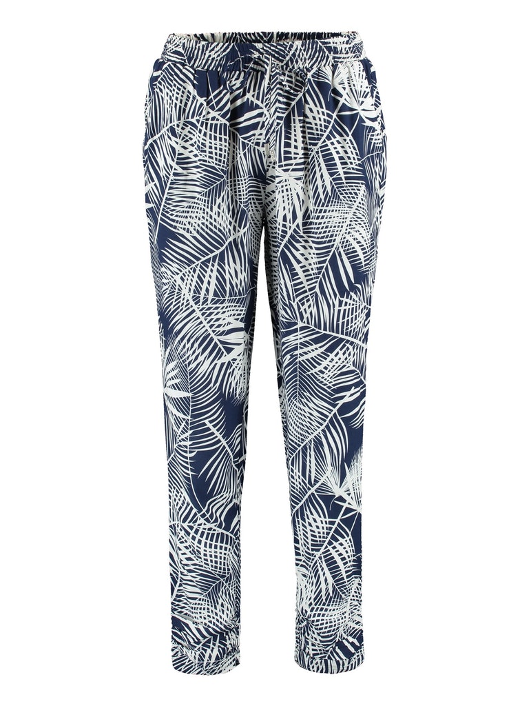 Hailys Damen Hose Win-2008001no.5032 Navy Palm - sommerhose viskose