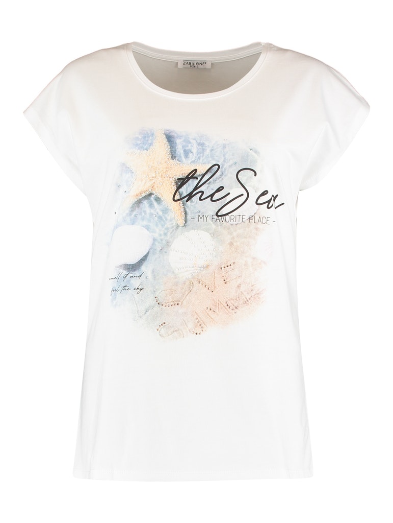 Zabaione Damen T-Shirt Modell:Shirt Luiza white bequem online kaufen bei