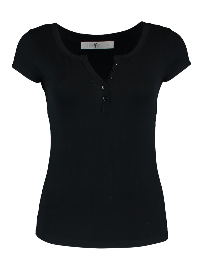 Hailys Damen T-Shirt Modell: SS V TP Henna black bequem online kaufen bei | T-Shirts