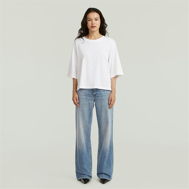 Modern basic relaxed 3\4 sl r t wmn white