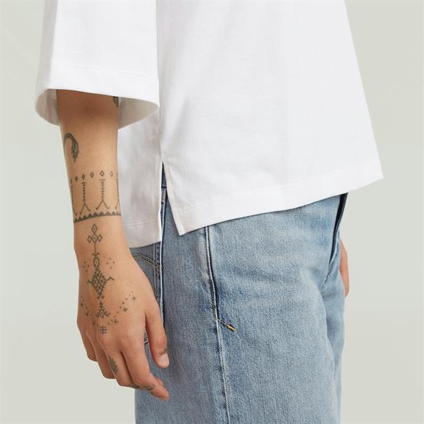 Modern basic relaxed 3\4 sl r t wmn white