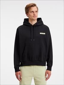 MODERN COMFORT BACK PRINT HOODIE ck black