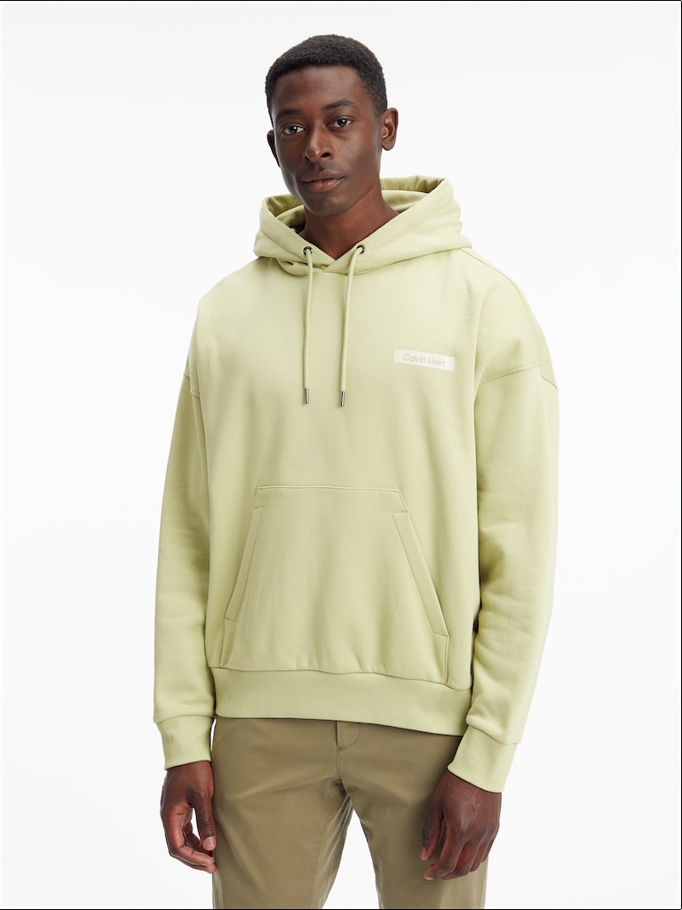Calvin Klein Herren Sweatshirt MODERN COMFORT BACK PRINT HOODIE ck black  bequem online kaufen bei