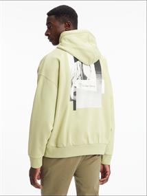 MODERN COMFORT BACK PRINT HOODIE herb tea