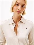 MODERN INTERLOCK REG LS SHIRT heather oatmilk