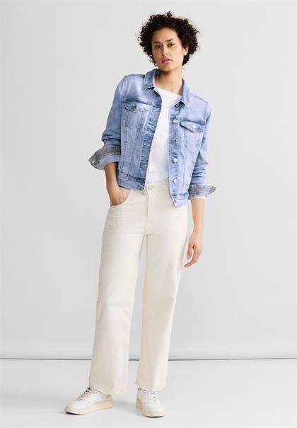 Moderne Jeansjacke heavy bright bleach