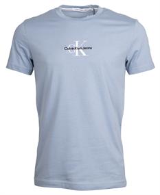 Monogram Logo Tee - T-Shirt aus Baumwolle blau