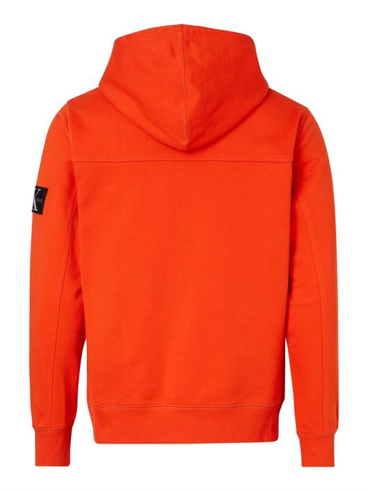 monologo-sleeve-badge-hoodie-coral-orange