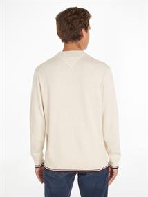 MONOTYPE GS TIPPED CREW NECK weathered white heather