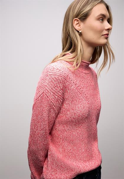 Mouline Pullover striking coral