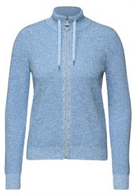 Mouliné Cardigan fresh light blue