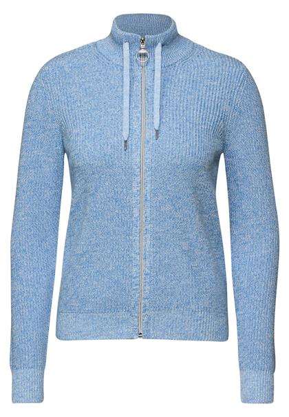 Mouliné Cardigan fresh light blue