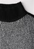 Mouliné Pullover black