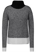 Mouliné Pullover black