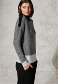 Mouliné Pullover black