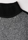 Mouliné Pullover black