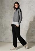Mouliné Pullover black