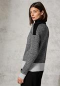 Mouliné Pullover black