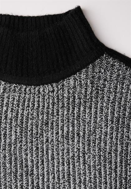 Mouliné Pullover black
