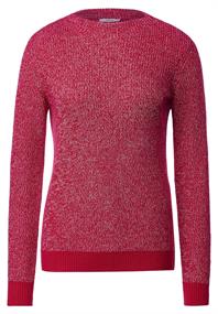 Mouliné Pullover cosy coral