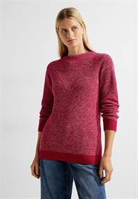 Mouliné Pullover cosy coral