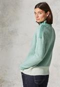 Mouliné Pullover glaced green melange