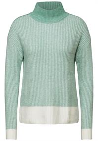 Mouliné Pullover glaced green melange