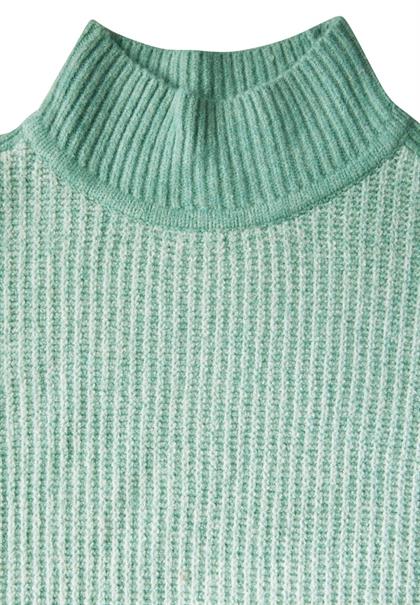Mouliné Pullover glaced green melange