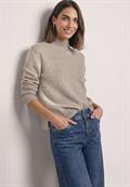 Mouliné Pullover mit Turtle Neck sanded amber mel.