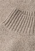 Mouliné Pullover mit Turtle Neck sanded amber mel.