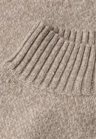 Mouliné Pullover mit Turtle Neck sanded amber mel.
