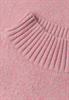 Mouliné Pullover mit Turtle Neck warm blush mel.