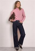 Mouliné Pullover mit Turtle Neck warm blush mel.
