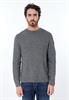 Mouliné Strickpullover anthracite grey melange