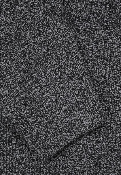 Mouliné Strickpullover anthracite grey melange