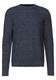 Mouliné Strickpullover deep navy blue melange