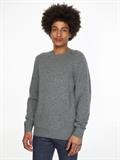 MULTI HTR LAMBSWOOL C NECK medium grey heather