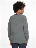 MULTI HTR LAMBSWOOL C NECK medium grey heather