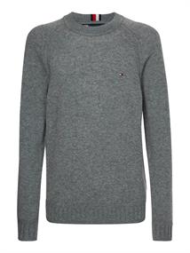 MULTI HTR LAMBSWOOL C NECK medium grey heather