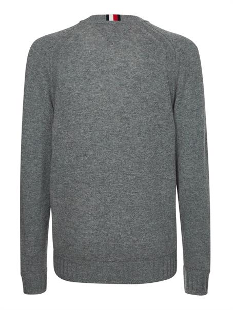 MULTI HTR LAMBSWOOL C NECK medium grey heather