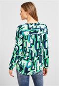 Multicolor Print Bluse vanilla white