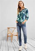 Multicolor Print Bluse vanilla white