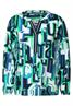 Multicolor Print Bluse vanilla white