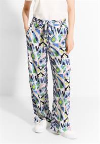 Multicolor Print Hose vanilla white