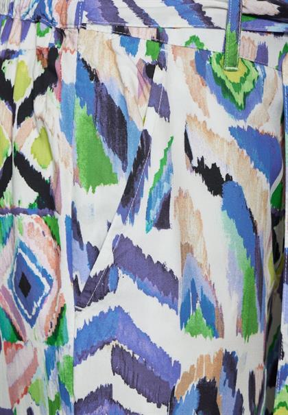 Multicolor Print Hose vanilla white