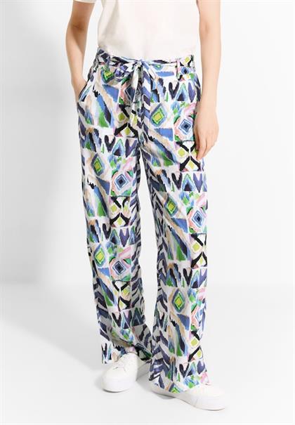 Multicolor Print Hose vanilla white