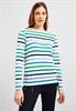 Multicolor Streifen Shirt vanilla white