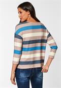 Multicolour Streifen Shirt lapis blue