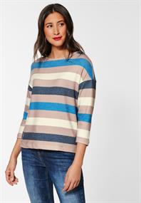 Multicolour Streifen Shirt lapis blue